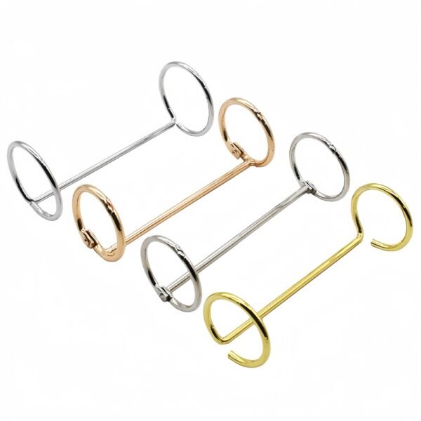 Metal Double-Ring Calendar Clips for File Folders