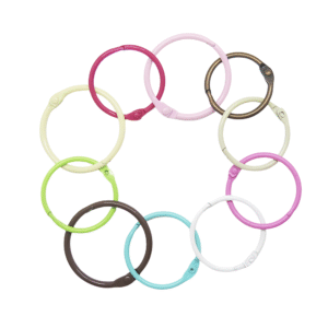 Colored Metal Loose Leaf Binder Rings