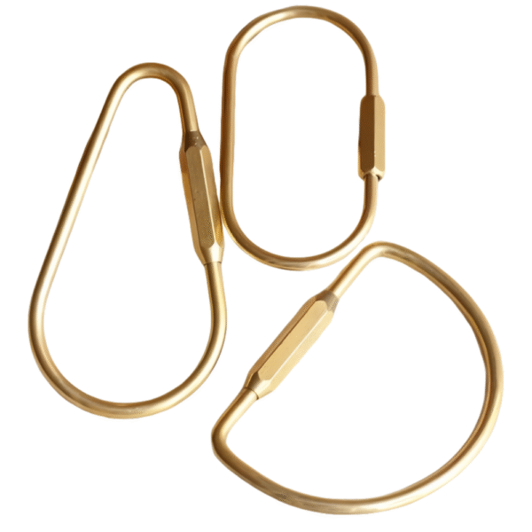 Simple brass O-shaped buckle, water drop buckle, D-shaped buckle